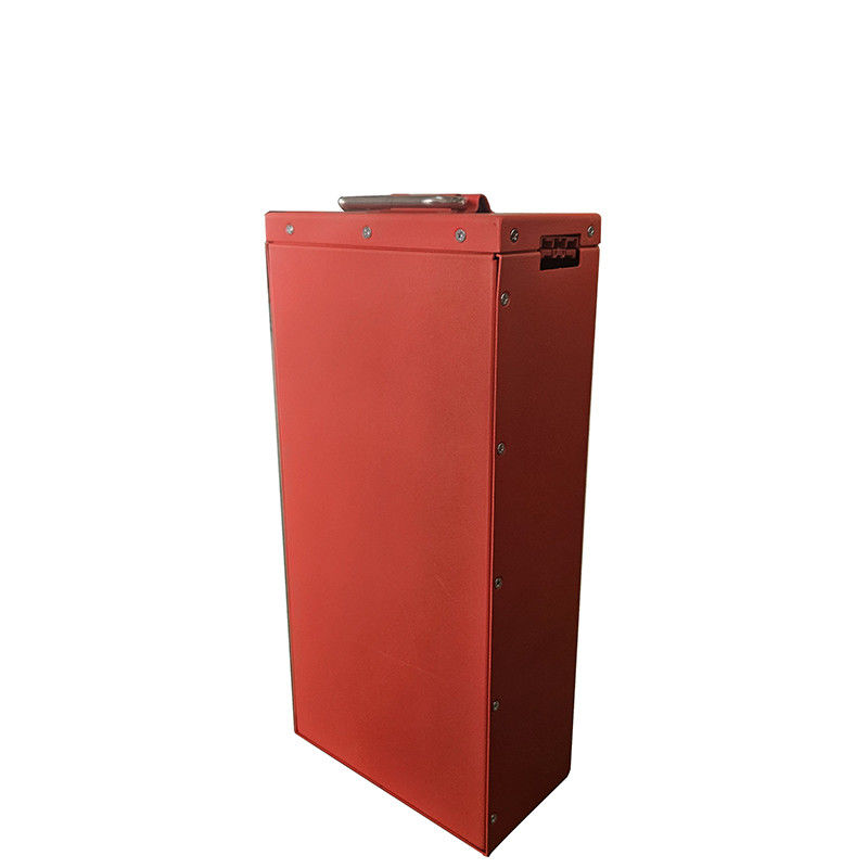 Langlebige rote Lithiumbatterie für Gabelstapler mit einer Kapazität von 60 Ah und einer Größe von 330*305*120 mm